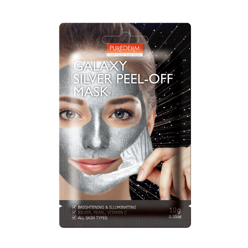 ماسک صورت پیوردرم سری Galaxy مدل Silver وزن 10 گرم ماسک صورت پیوردرم سری Galaxy مدل Silver وزن 10 گرم