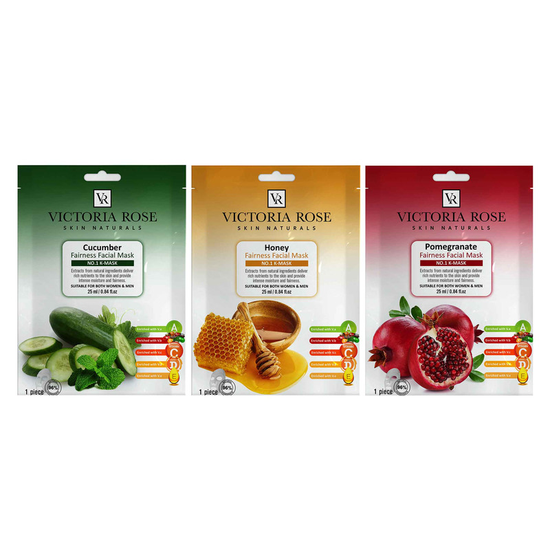 ماسک صورت ویکتوریا رز مدل آنتی باکتریال مناسب انوع پوست حجم 25 میلی لیتر بسته 3 عددی ماسک صورت ویکتوریا رز مدل آنتی باکتریال مناسب انوع پوست حجم 25 میلی لیتر بسته 3 عددی