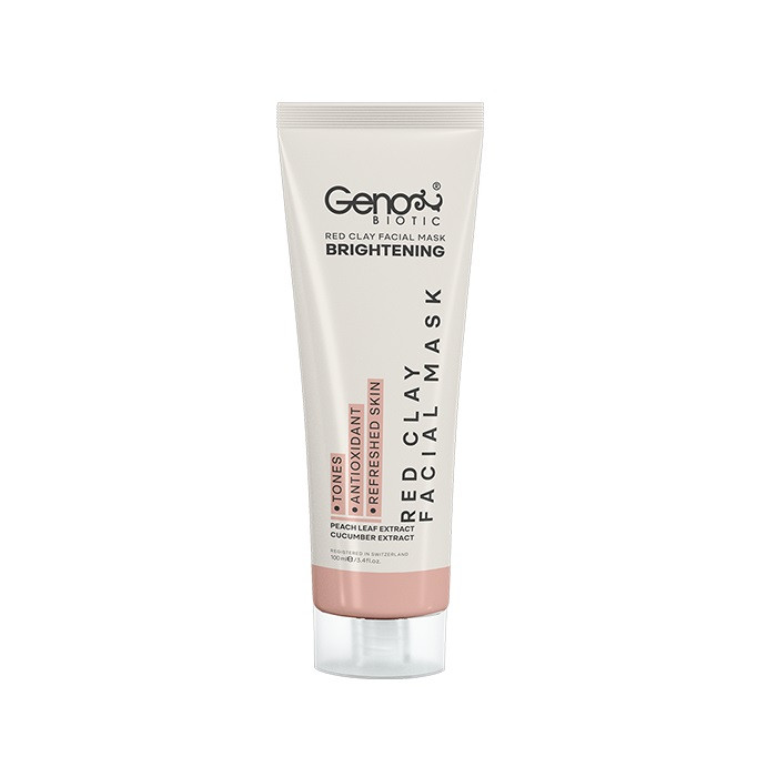 ماسک صورت و گردن ژنوبایوتیک مدل خاک رس قرمز حجم 100 میلی لیتر ماسک صورت و گردن ژنوبایوتیک مدل خاک رس قرمز حجم 100 میلی لیتر