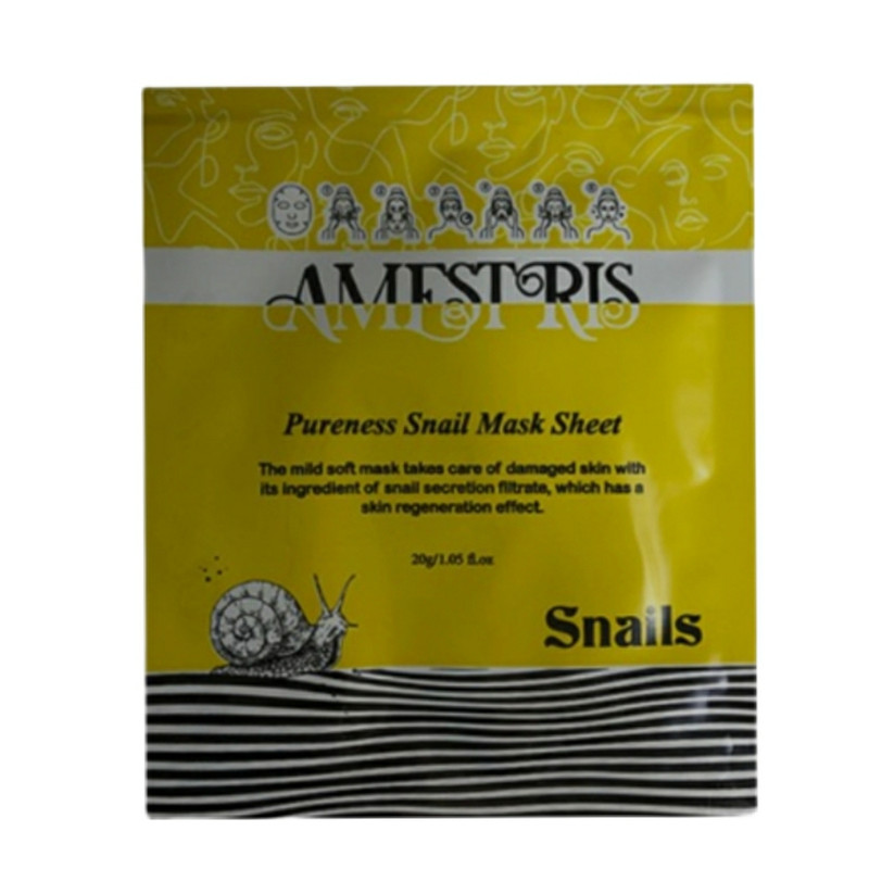 ماسک صورت آمفستریس مدل SNAILS وزن 25 گرم بسته 10 عددی ماسک صورت آمفستریس مدل SNAILS وزن 25 گرم بسته 10 عددی