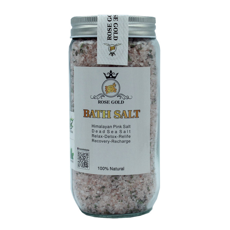 نمک حمام رز گلد مدل MINT & EUCALYPTUS وزن 650 گرم