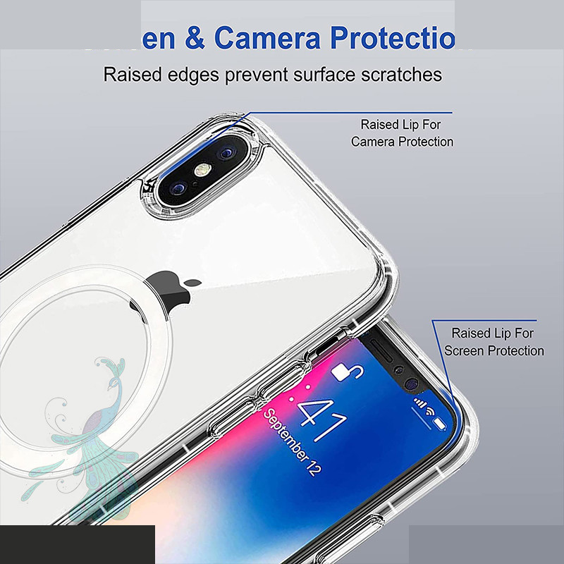کاور گوشی موبایل اپل iPhone XS Max پیکوک مدل Clear Magsafe کاور گوشی موبایل اپل iPhone XS Max پیکوک مدل Clear Magsafe