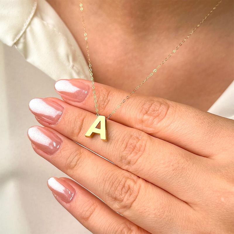 آویز گردنبند طلا 18 عیار زنانه دیانا حرف A