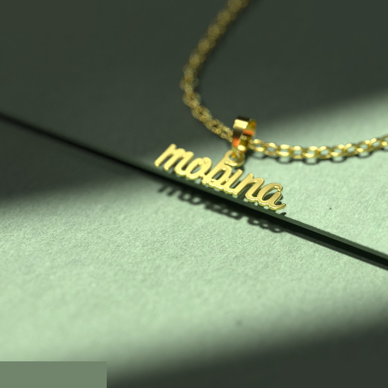 گردنبند طلا 18 عیار زنانه مدوپد مدل mobina گردنبند طلا 18 عیار زنانه مدوپد مدل mobina