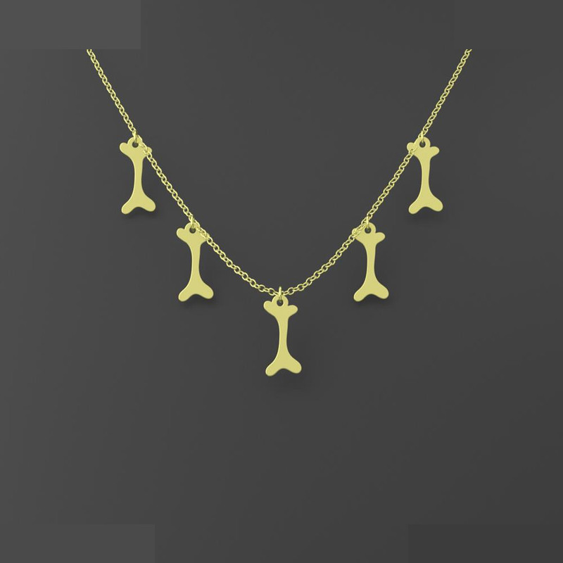 گردنبند طلا 18 عیار زنانه مدوپد مدل هالووین کد RNA18004