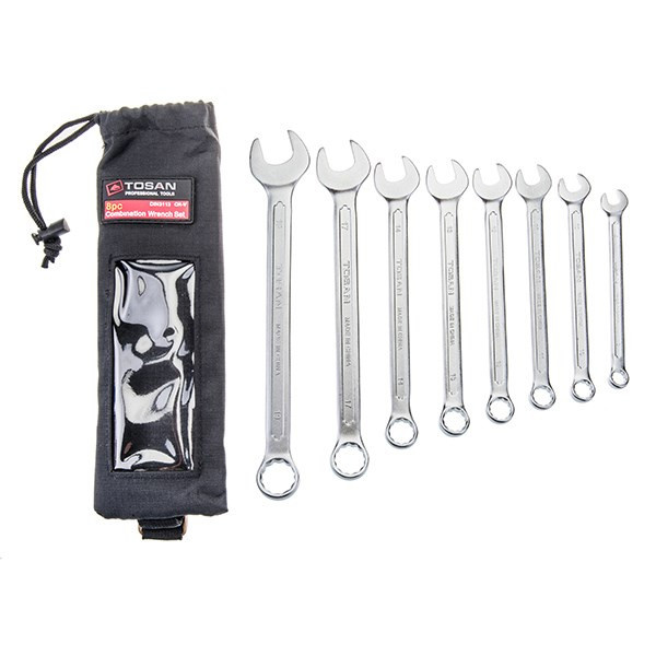 مجموعه 8 عددی آچار یکسرتخت - یکسررینگ توسن مدل T101-S8