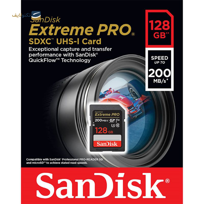 gallery- کارت حافظه SDXC سن دیسک مدل Extreme Pro V30 کلاس 10 استاندارد UHS-I U3 سرعت 200mbps ظرفیت 128 گیگابایت copy.png gallery- کارت حافظه SDXC سن دیسک مدل Extreme Pro V30 کلاس 10 استاندارد UHS-I U3 سرعت 200mbps ظرفیت 128 گیگابایت copy.png