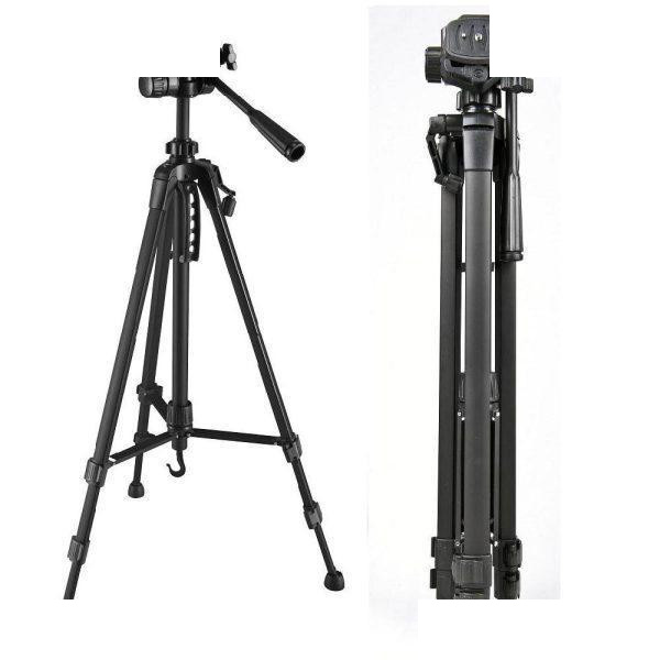سه پایه دوربین ویفنگ مدل WT-3560 به همراه گیره نگهدارنده موبایل سه پایه دوربین ویفنگ مدل WT-3560 به همراه گیره نگهدارنده موبایل