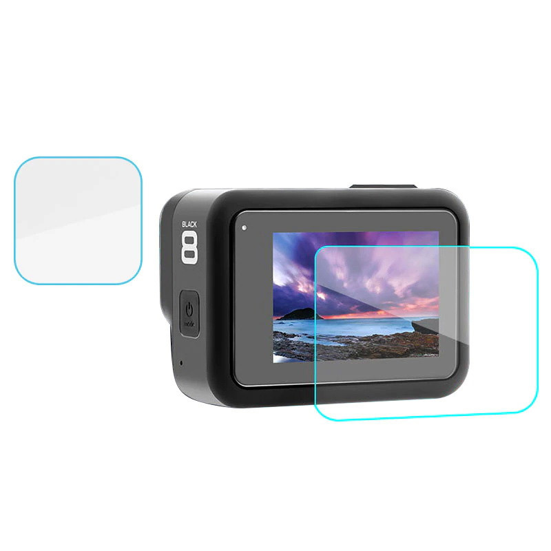 محافظ صفحه نمایش و لنز مدل GP8 مناسب برای دوربین های ورزشی گوپرو Hero 8 محافظ صفحه نمایش و لنز مدل GP8 مناسب برای دوربین های ورزشی گوپرو Hero 8
