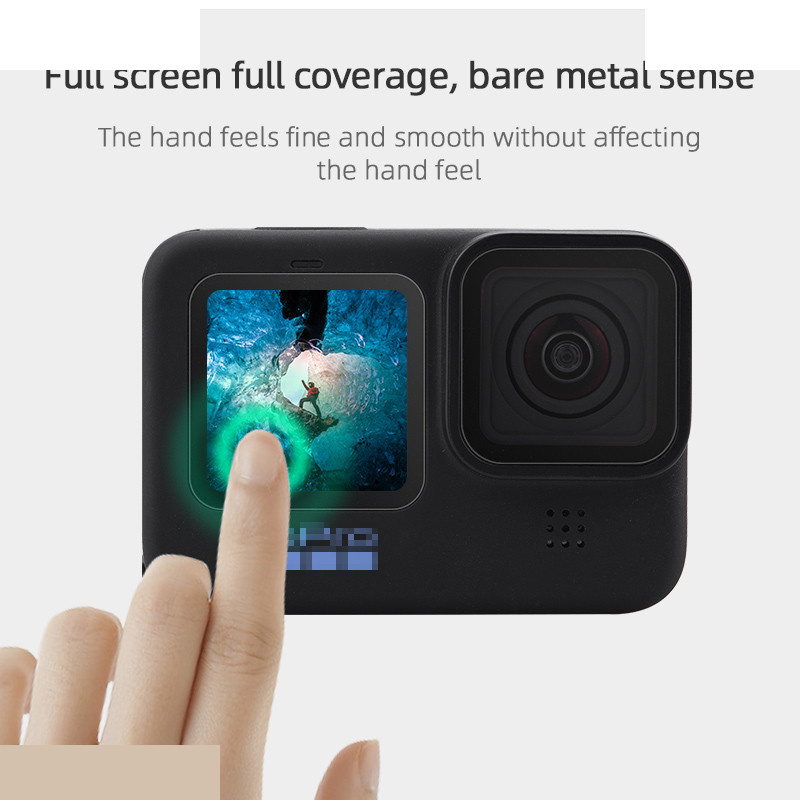 محافظ صفحه نمایش و لنز دوربین مدل He10 مناسب برای دوربین ورزشی گوپرو Hero 10 / 11 مجموعه 3 عددی محافظ صفحه نمایش و لنز دوربین مدل He10 مناسب برای دوربین ورزشی گوپرو Hero 10 / 11 مجموعه 3 عددی