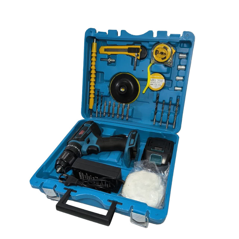 مجموعه 27 عددی دریل چکشی شارژی باس مدل 88V-single battery مجموعه 27 عددی دریل چکشی شارژی باس مدل 88V-single battery