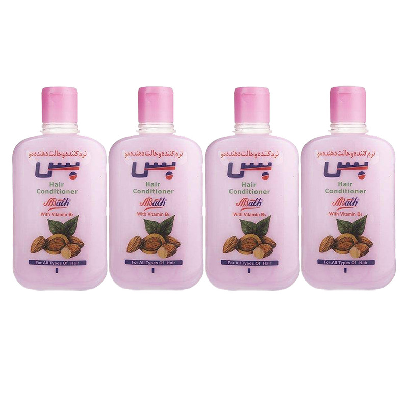 نرم کننده مو بس مدل Almond حجم 890 میلی لیتر مجموعه 4 عددی نرم کننده مو بس مدل Almond حجم 890 میلی لیتر مجموعه 4 عددی