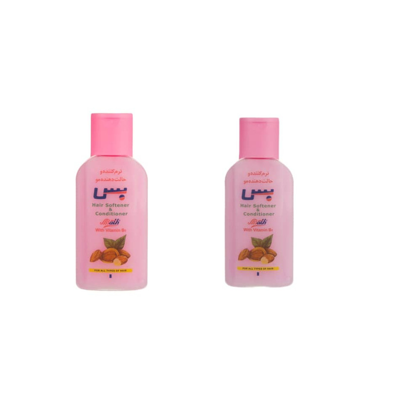 نرم کننده مو بس مدل Almond حجم 250 میلی لیتر مجموعه 2 عددی نرم کننده مو بس مدل Almond حجم 250 میلی لیتر مجموعه 2 عددی