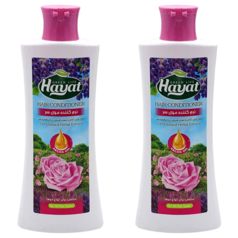 نرم کننده مو حیات مدل رز و اسطوخودوس حجم 300 میلی لیتر بسته 2 عددی نرم کننده مو حیات مدل رز و اسطوخودوس حجم 300 میلی لیتر بسته 2 عددی