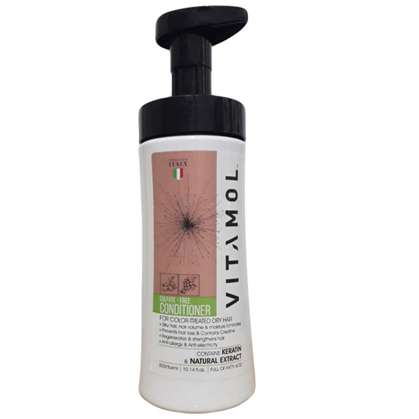 نرم کننده مو ویتامول مدل موهای رنگ شده و کراتینه حجم 300 میلی لیتر نرم کننده مو ویتامول مدل موهای رنگ شده و کراتینه حجم 300 میلی لیتر