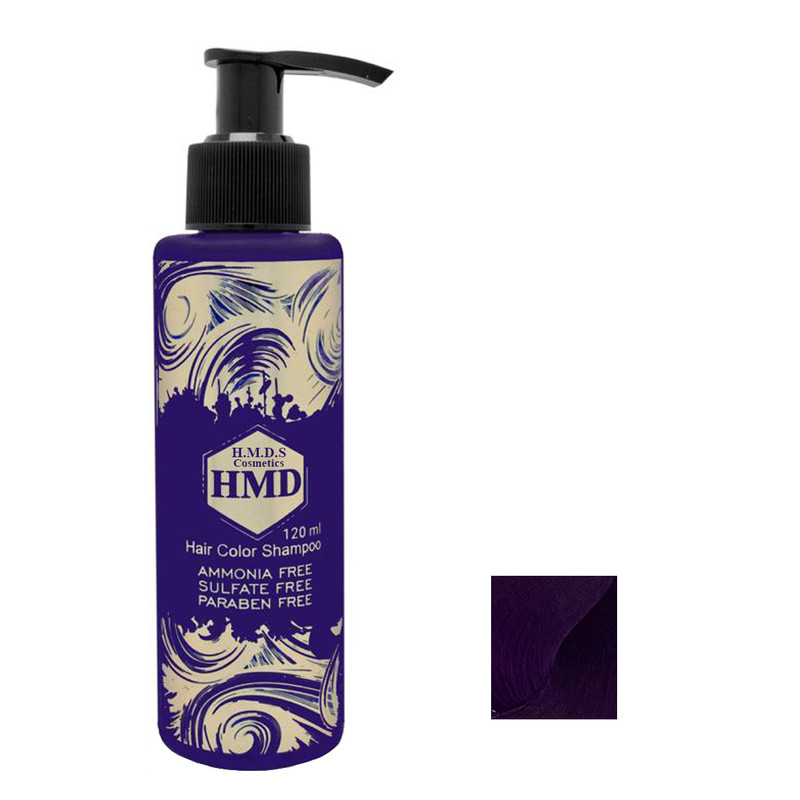 شامپو رنگ مو اچ ام دی اس کازمتیکس شماره 411 حجم 120 میلی لیتر رنگ بنفش شامپو رنگ مو اچ ام دی اس کازمتیکس شماره 411 حجم 120 میلی لیتر رنگ بنفش