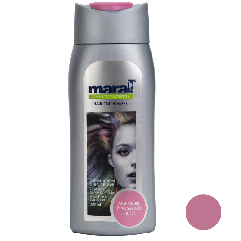 شامپو رنگساژ مارال شماره 8.61 حجم 200 میلی لیتر رنگ صورتی اسموکی شامپو رنگساژ مارال شماره 8.61 حجم 200 میلی لیتر رنگ صورتی اسموکی