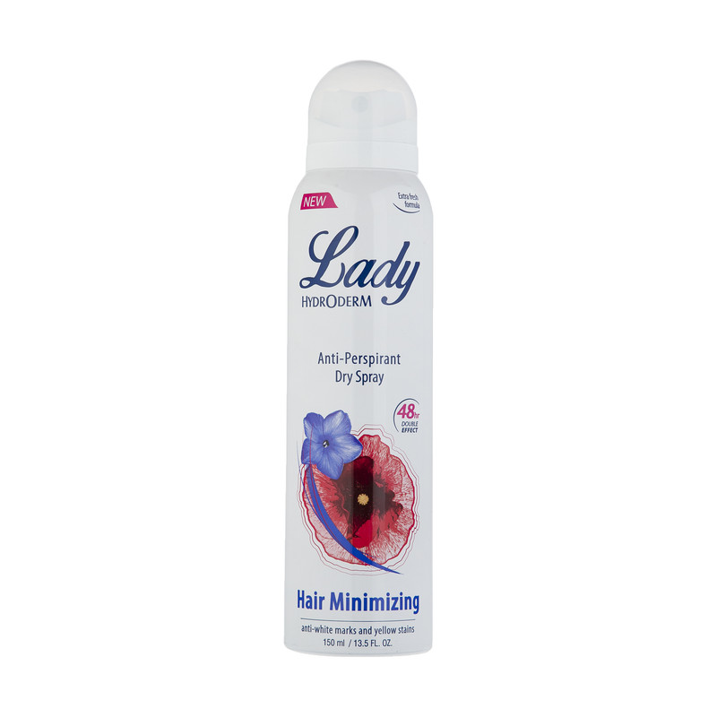 اسپری ضد تعریق زنانه هیدرودرم مدل Hair Minimizing حجم 150 میلی لیتر اسپری ضد تعریق زنانه هیدرودرم مدل Hair Minimizing حجم 150 میلی لیتر