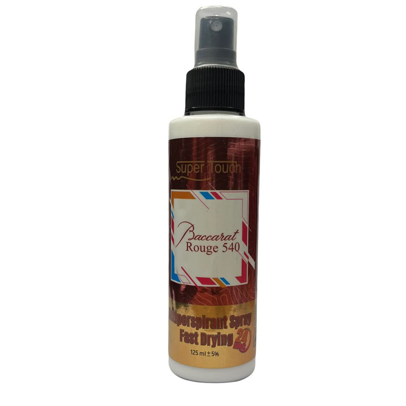 اسپری دئودورانت سوپرتاچ مدل باکارات رژ حجم 125 میلی لیتر اسپری دئودورانت سوپرتاچ مدل باکارات رژ حجم 125 میلی لیتر