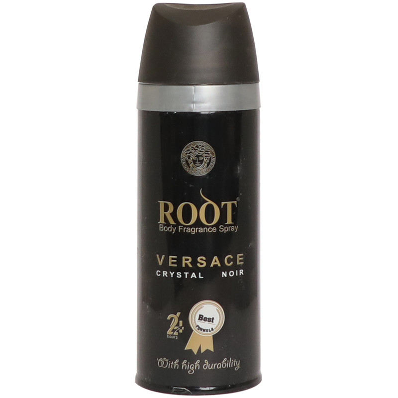 اسپری خوشبو کننده بدن زنانه روت مدل Versace Crystal Noir حجم 200 میلی لیتر اسپری خوشبو کننده بدن زنانه روت مدل Versace Crystal Noir حجم 200 میلی لیتر