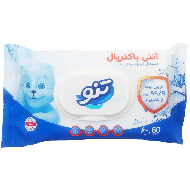 دستمال مرطوب تنو مدل T60 بسته 60 عددی دستمال مرطوب تنو مدل T60 بسته 60 عددی