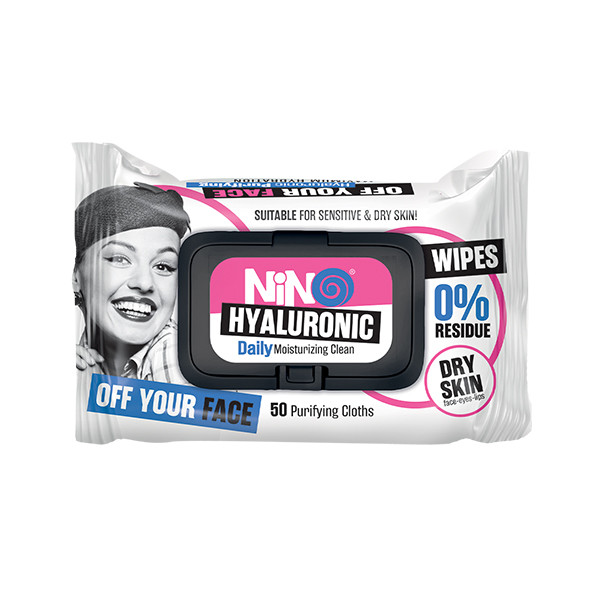 دستمال مرطوب نینو مدل HYALURONIC بسته 50 عددی دستمال مرطوب نینو مدل HYALURONIC بسته 50 عددی