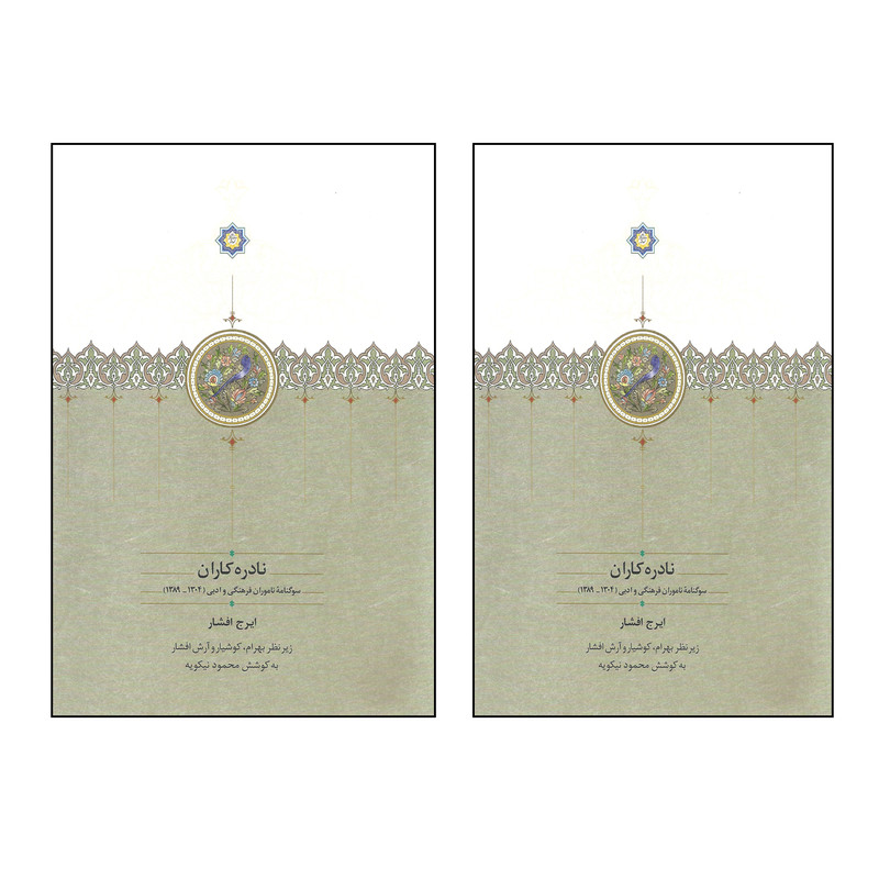 کتاب نادره کاران اثر ایرج افشار انتشارات دکتر محمود افشار دو جلدی