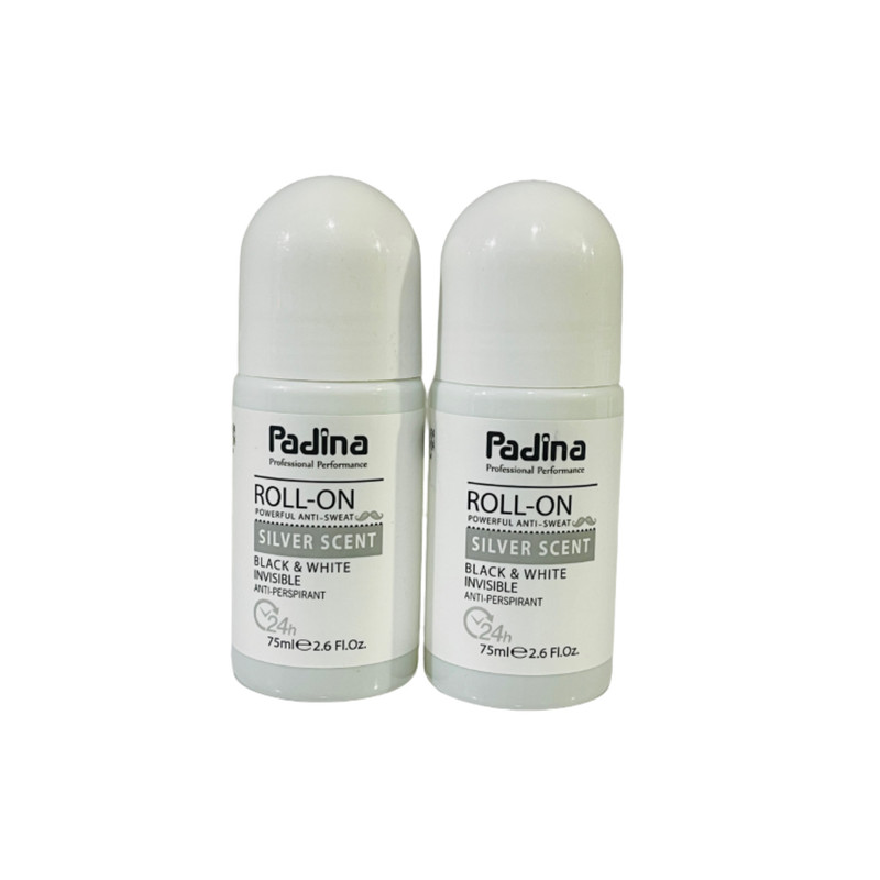 رول ضد تعریق پادینا مردانه مدل SILVER SCENT حجم 75 میلی لیتر مجموعه 2 عددی رول ضد تعریق پادینا مردانه مدل SILVER SCENT حجم 75 میلی لیتر مجموعه 2 عددی