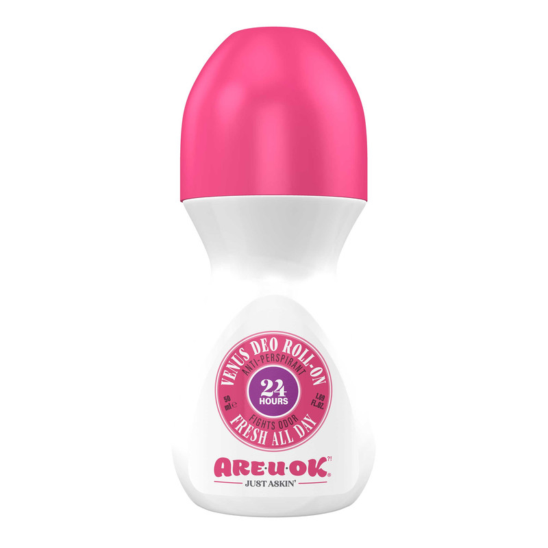 رول ضد تعریق آر یو اوکی مدل Venus deo roll-on حجم 50 میلی لیتر