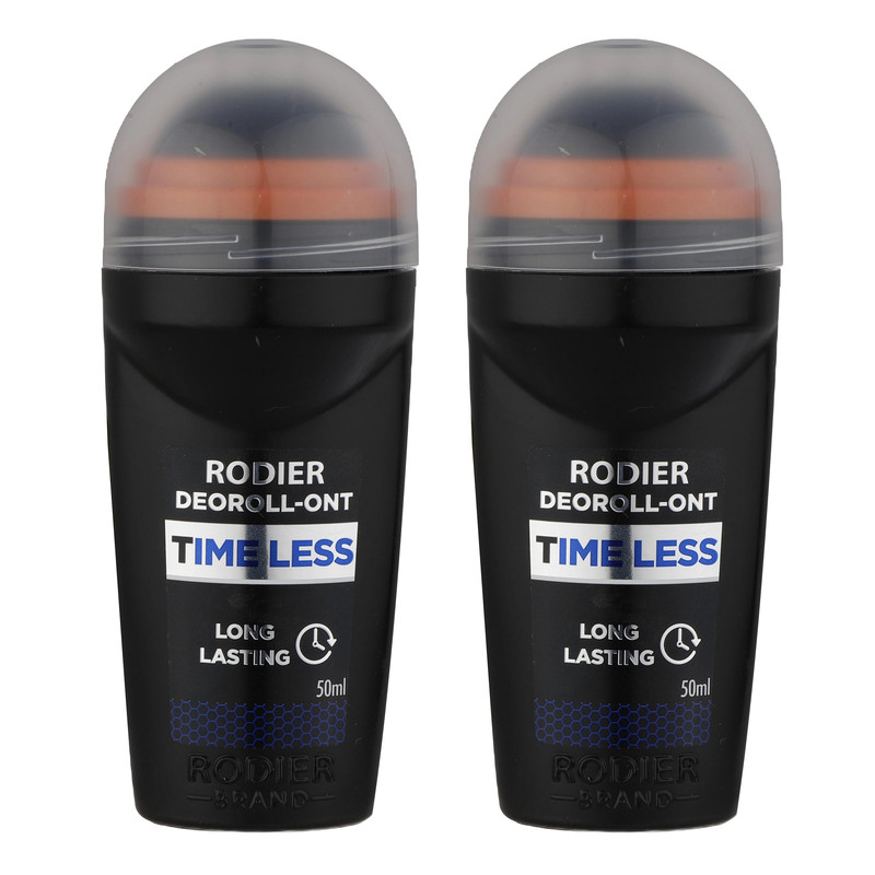 رول ضد تعریق رودیر مدل Time Less Long Lasting حجم 50 میلی لیتر مجموعه 2 عددی رول ضد تعریق رودیر مدل Time Less Long Lasting حجم 50 میلی لیتر مجموعه 2 عددی