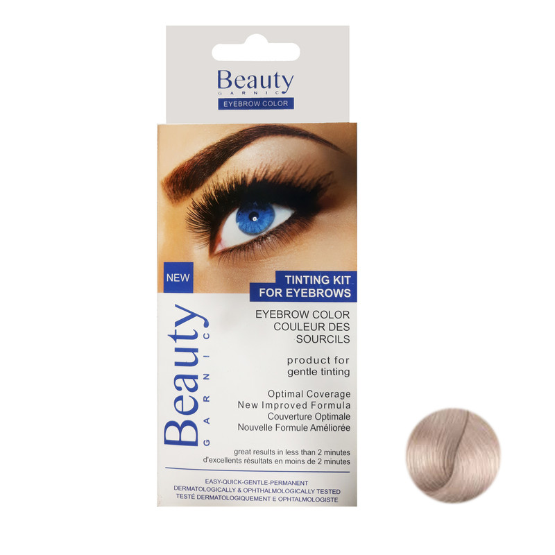 کیت رنگ ابرو بیوتی شماره bc9 حجم 20 میلی لیتر رنگ بلند دودی پلاتینه کیت رنگ ابرو بیوتی شماره bc9 حجم 20 میلی لیتر رنگ بلند دودی پلاتینه