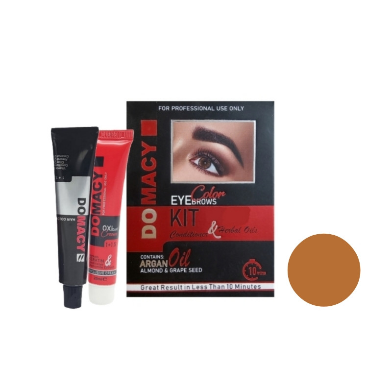 کیت رنگ ابرو دوماسی شماره 7 حجم 15 میلی لیتر رنگ شیر عسلی کیت رنگ ابرو دوماسی شماره 7 حجم 15 میلی لیتر رنگ شیر عسلی