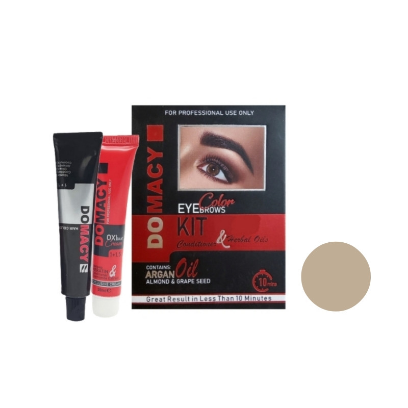 کیت رنگ ابرو دوماسی شماره 12 حجم 15 میلی لیتر رنگ مرواریدی کیت رنگ ابرو دوماسی شماره 12 حجم 15 میلی لیتر رنگ مرواریدی