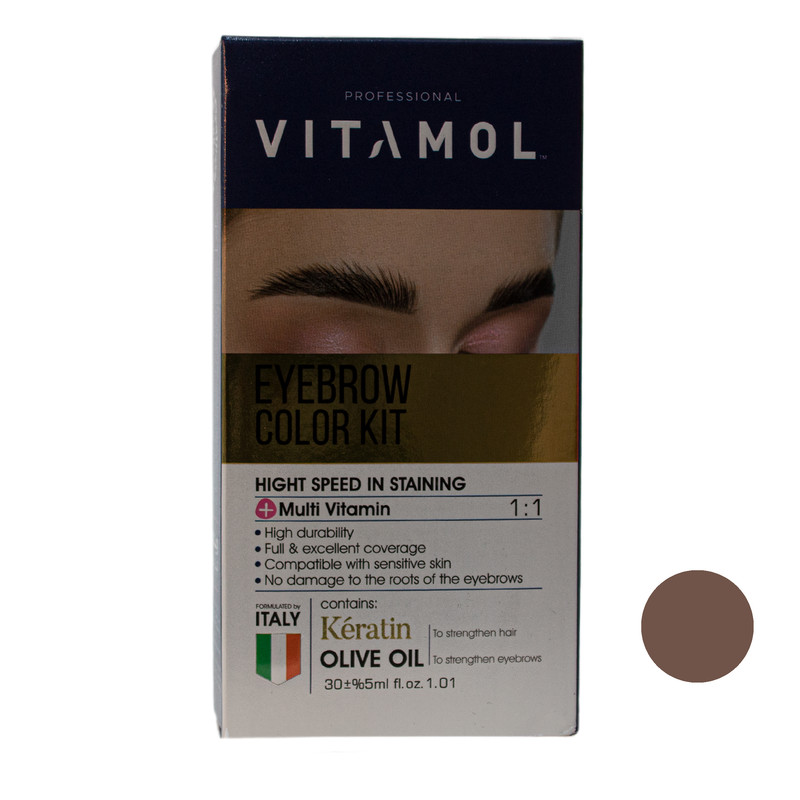 کیت رنگ ابرو ویتامول شماره BS حجم 30 میلی لیتر رنگ بلوند دودی روشن کیت رنگ ابرو ویتامول شماره BS حجم 30 میلی لیتر رنگ بلوند دودی روشن