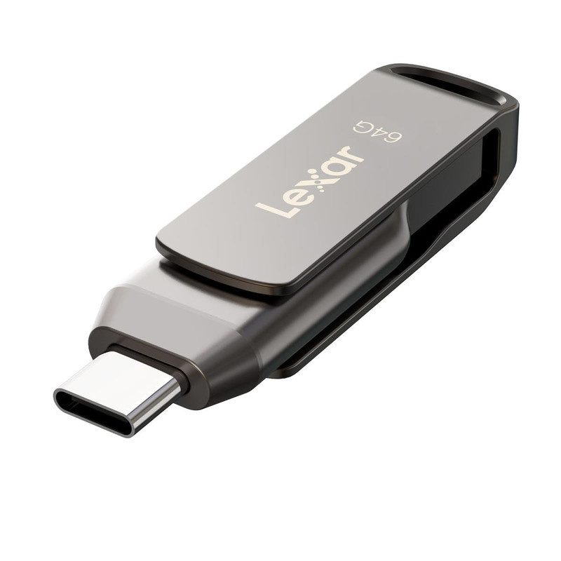 فلش مموری لکسار مدل JumpDrive® Dual Drive D400 USB 3.1 Type-C ظرفیت 64 گیگابایت فلش مموری لکسار مدل JumpDrive® Dual Drive D400 USB 3.1 Type-C ظرفیت 64 گیگابایت