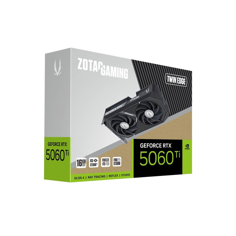 کارت گرافیک مبتنی بر NVIDIA زوتک مدل GEFORCE RTX 5060 Ti 16GB ZOTAC TWIN EDGE کارت گرافیک مبتنی بر NVIDIA زوتک مدل GEFORCE RTX 5060 Ti 16GB ZOTAC TWIN EDGE