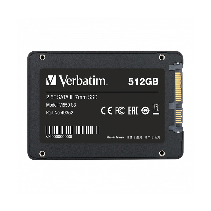 اس اس دی اینترنال SATA III ورباتیم مدل VI550 S3 ظرفیت 512 گیگابایت اس اس دی اینترنال SATA III ورباتیم مدل VI550 S3 ظرفیت 512 گیگابایت