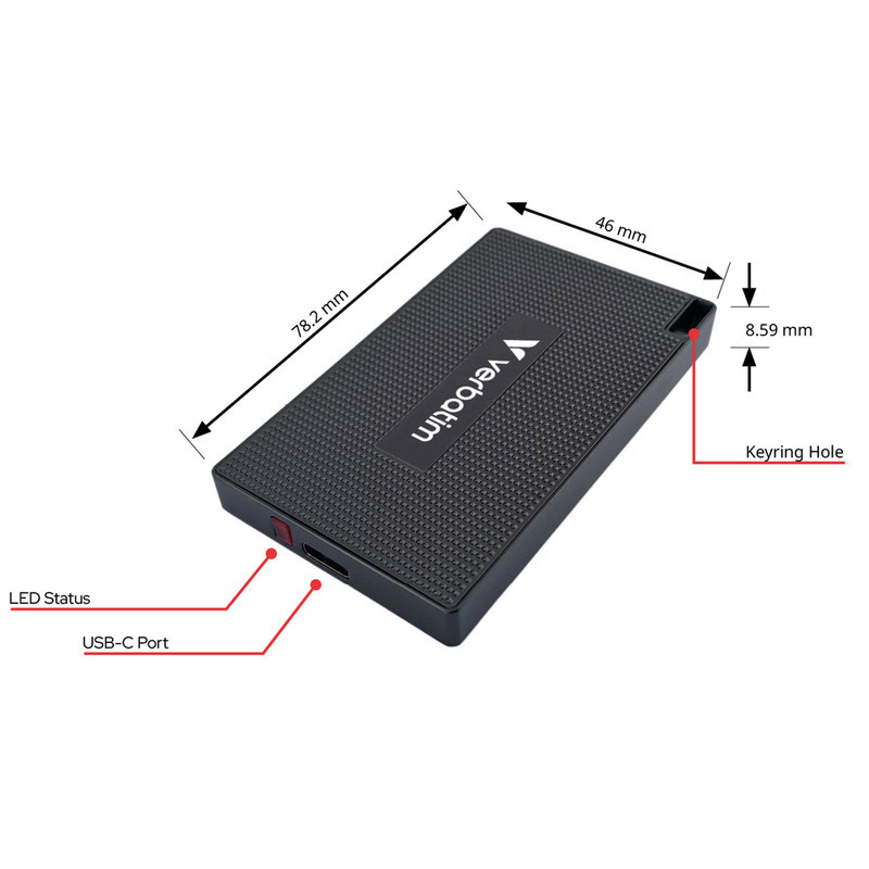 اس اس دی اکسترنال ورباتیم مدل Metal Mini ظرفیت 512 گیگابایت رابط USB 3.2 Gen2