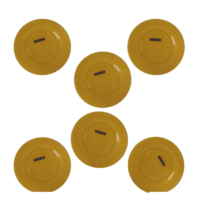 بشقاب غذاخوری لومینارک مدل رنگی ساده بسته 6 عددی بشقاب غذاخوری لومینارک مدل رنگی ساده بسته 6 عددی