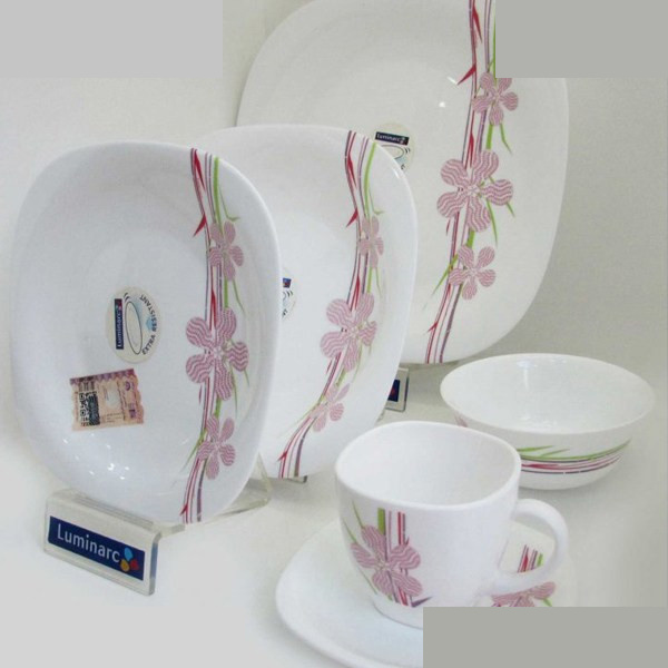 سرویس 26 پارچه لومینارک طرح Bamboo Flower سرویس 26 پارچه لومینارک طرح Bamboo Flower