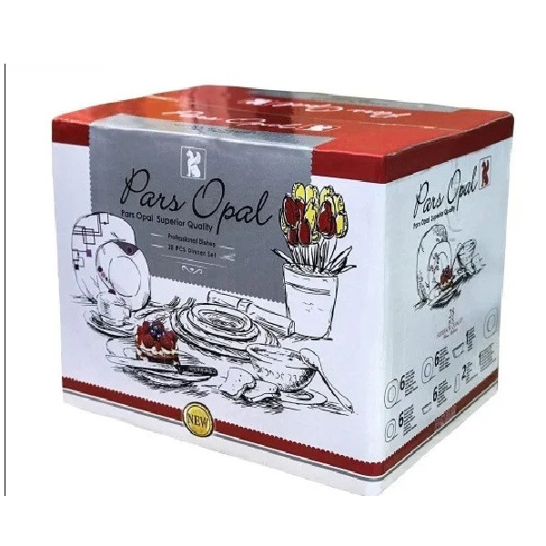 سرویس غذاخوری 28 پارچه پارس اپال مدل سانلی