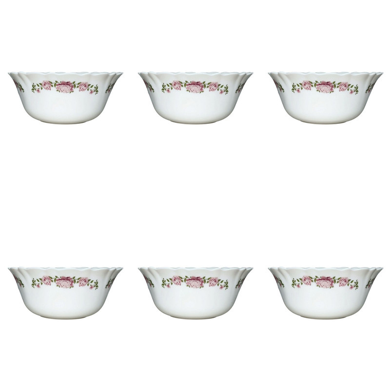 کاسه آبگوشت خوری پارس اپال مدل رز 400 بسته 6 عددی