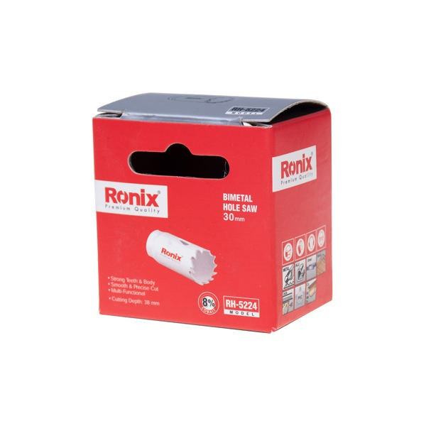 مته گرد بر رونیکس مدل RH-5224 سایز 30 میلیمتر مته گرد بر رونیکس مدل RH-5224 سایز 30 میلیمتر