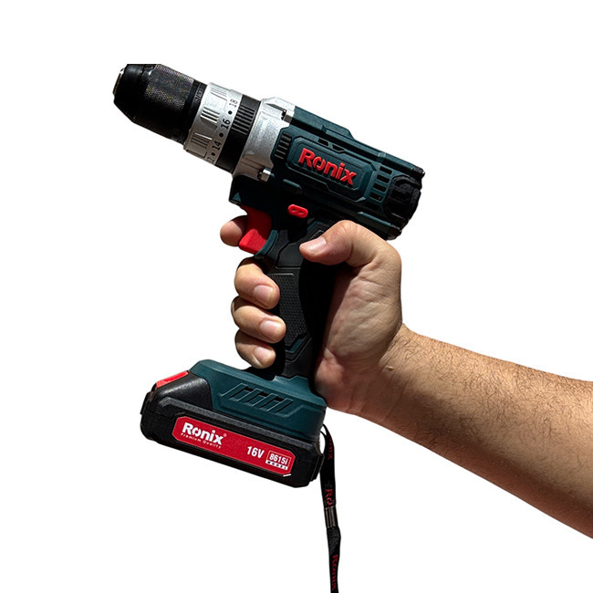 دریل پیچ گوشتی ۱۰ میلی متری ۱۶ ولت رونیکس مدل 8615i دریل پیچ گوشتی ۱۰ میلی متری ۱۶ ولت رونیکس مدل 8615i