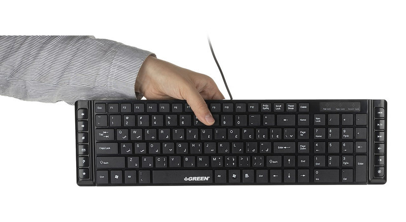 کیبورد گرین GK-301 باحروف فارسی