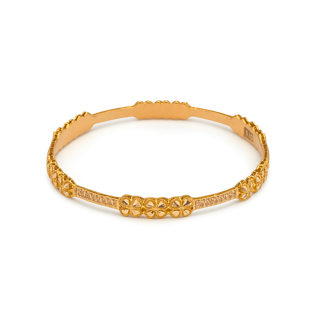 النگو طلا18 عیارگالری طلاعرفان مدل کندی پور سایز 3