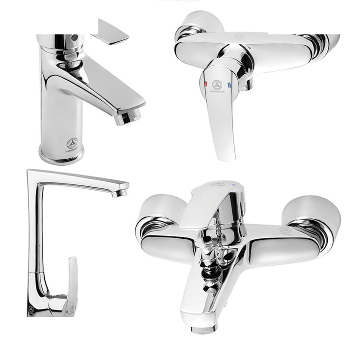 ست شیرآلات بهداشتی قهرمان مدل بهادر ست شیرآلات بهداشتی قهرمان مدل بهادر