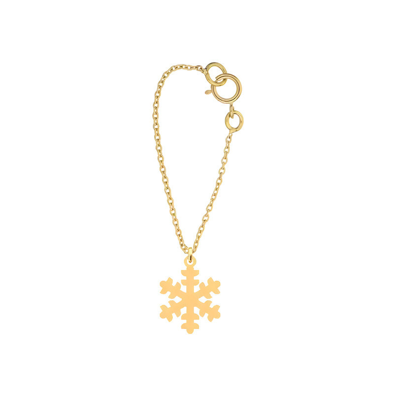 آویز ساعت طلا 18 عیار زنانه گالری قو طلایی مدل برف