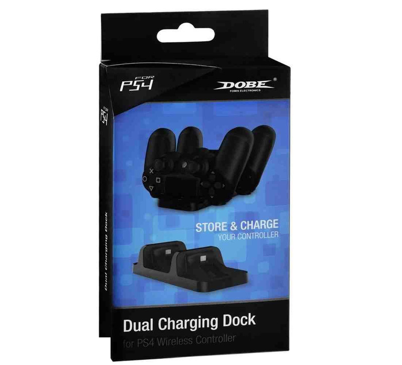 پایه شارژر دسته بازی پلی استیشن 4 دابی مدل TP4-002 پایه شارژر دسته بازی پلی استیشن 4 دابی مدل TP4-002