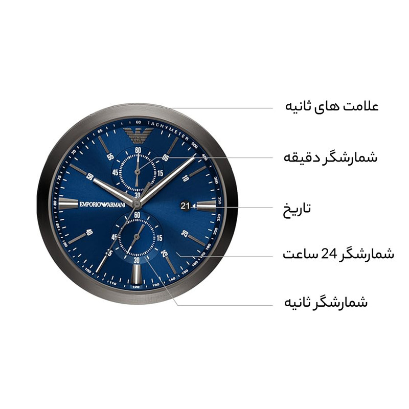 ساعت مچی عقربهای مردانه امپریو آرمانی مدل AR11481
